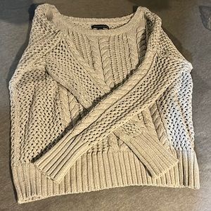 american eagle cropped sweater